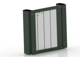 358F 2D Metal Fence Mesh & Profiled Posts C