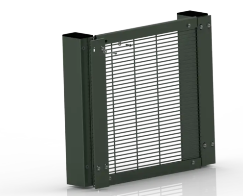 358F 2D Metal Fence Mesh & Profiled Posts C